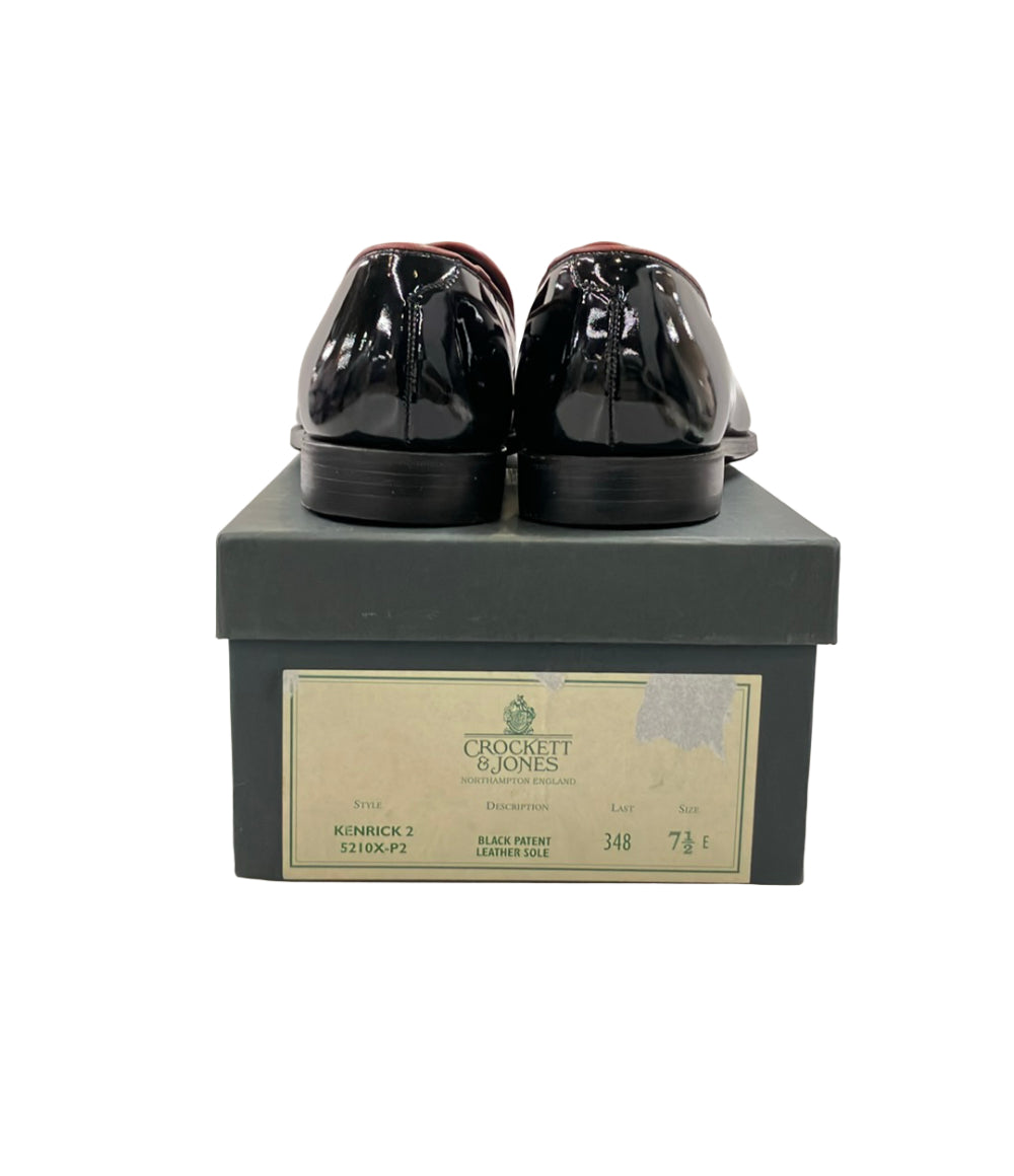 CROCKETT&JONES ドレスシューズ スリッポン パテントレザー メンズ SIZE 7 1/2 E クロケットアンドジョーンズ