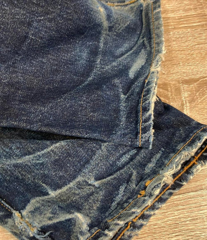 Levi's デニムパンツ ダメージ ヴィンテージ 汚れ加工 201XX 98年製 USA製 ボタンフライ 201-0003 メンズ SIZE 32 (S) リーバイス