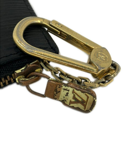 ルイ・ヴィトン コインケース キーリング付き ポシェット クレ エピ M63802 メンズ LOUIS VUITTON