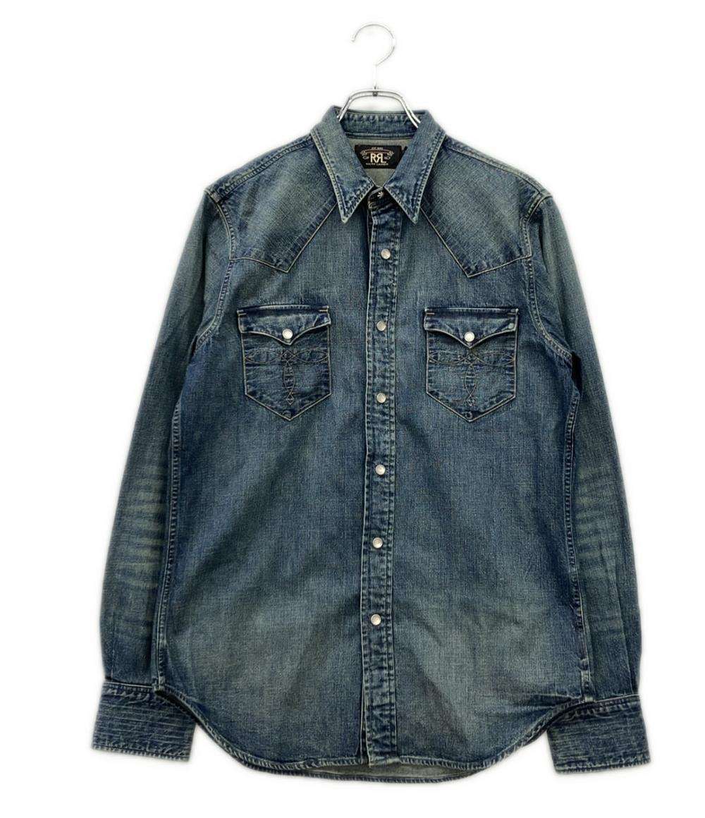 RRL RALPH LAUREN 長袖 デニムシャツ メンズ SIZE M ダブルアールエル ラルフローレン