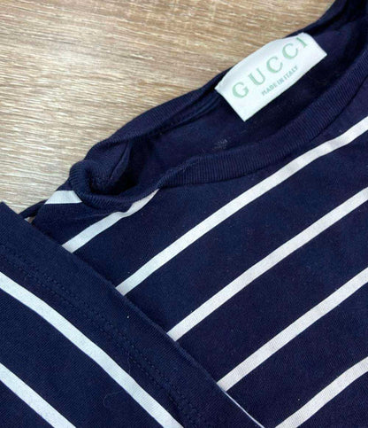 GUCCI 半袖 Tシャツ ストライプ コットンジャージー Tシャツ 130 ボーダー柄 547559 XJGY6 4392 キッズ SIZE 8 (130) グッチ