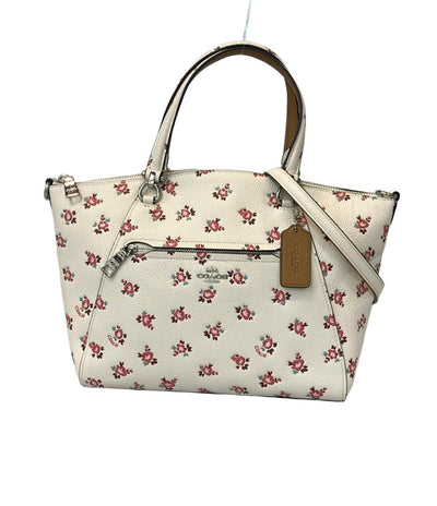 美品 コーチ 2WAY トートバッグ ショルダーバッグ 斜め掛け プレーリーサッチェル フローラルブルームプリント 26792 レディース COACH