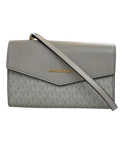 美品 マイケルコース ショルダーバッグ 斜め掛け MKシグネチャー レディース MICHAEL KORS