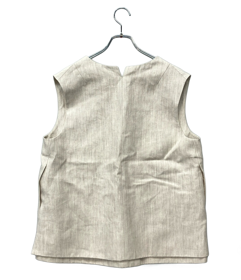 Drawer リネン ベスト 6521-299-1228 レディース SIZE 38 ドゥロワー