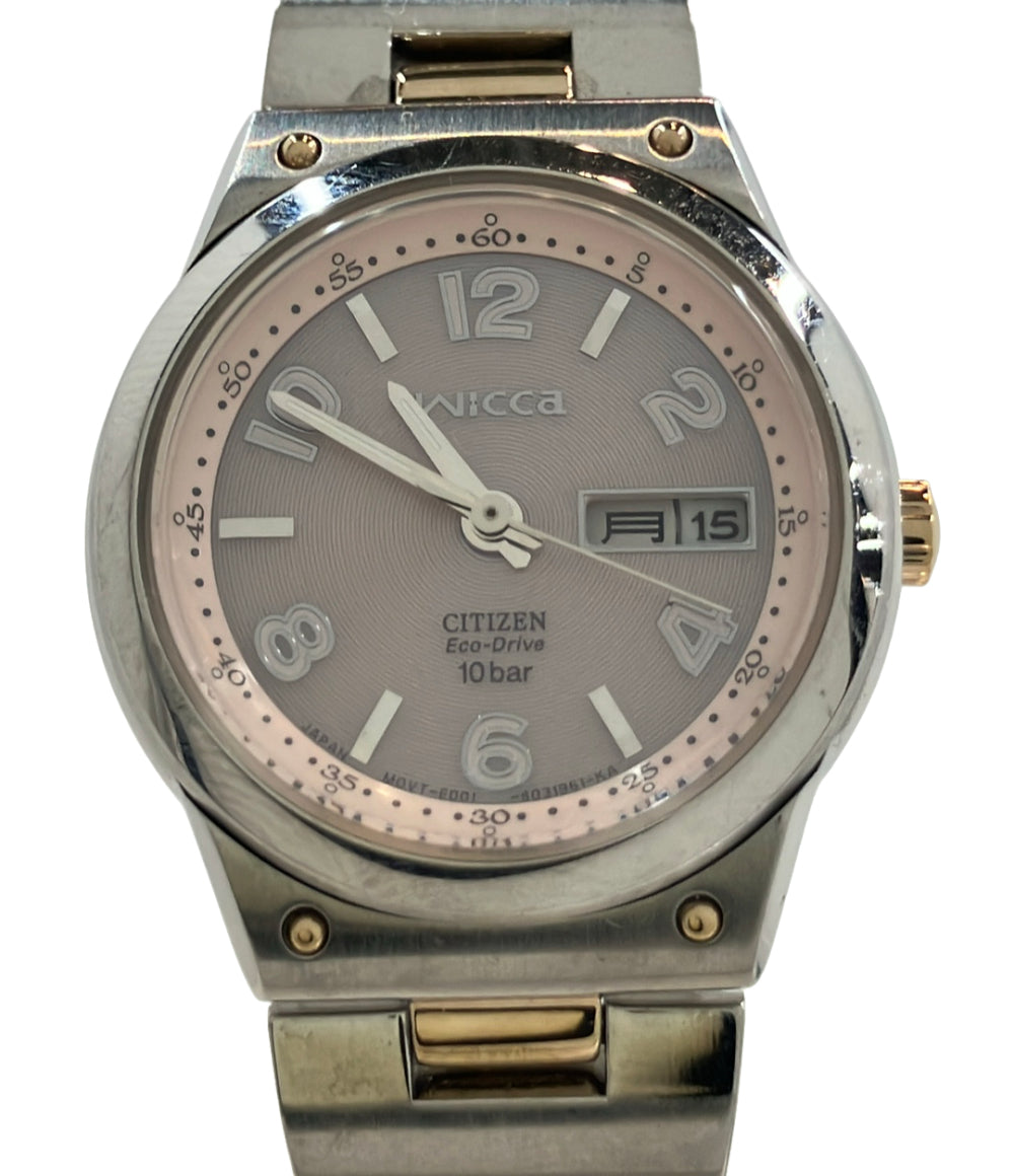 CITIZEN 腕時計 ウィッカ wicca ソーラー ピンク E001-S017505 レディース シチズン