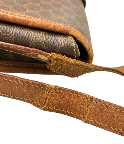 訳あり CELINE ショルダーバッグ 斜め掛け マカダム柄 DM94 レディース セリーヌ