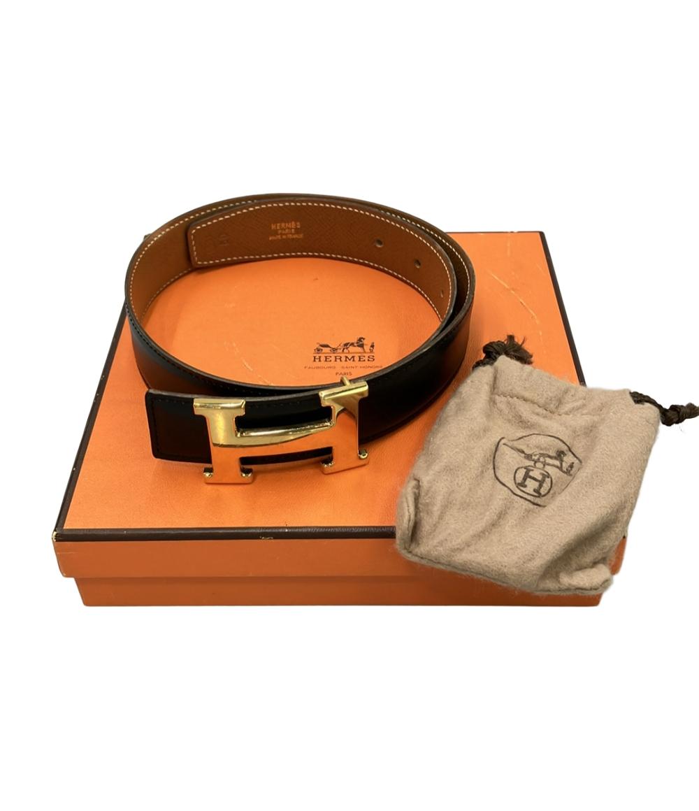 HERMES ベルト ⚪︎X刻印 ゴールド金具 Hバックル コンスタンス リバーシブル レディース エルメス
