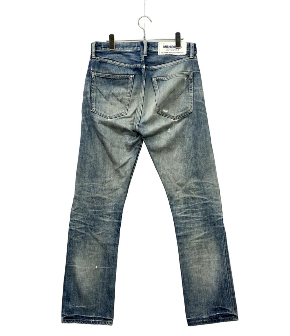 NEIGHBORHOOD デニムパンツ ダメージ加工 201XBNH-PTM11 メンズ SIZE M