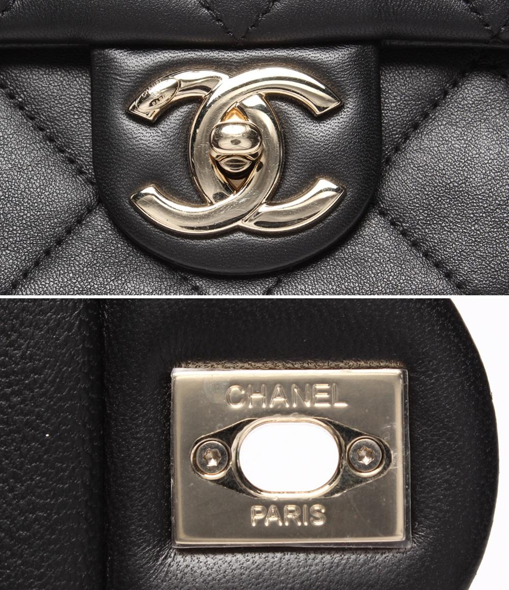 美品 CHANEL 2way チェーンショルダーバッグ マトラッセ ラムスキン ゴールド金具 29番台 AS1353 レディース シャネル
