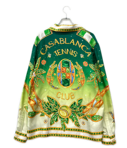 Casablanca 長袖 ジョワイユ・ダフリーク シルクシャツ メンズ SIZE M カサブランカ