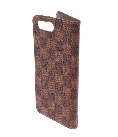 LOUIS VUITTON iPhoneケース iPhone 7 Plus iPhone 8 Plus iPhone 7+ & 8+ フォリオ ダミエ エベヌ N63404 レディース メンズ ルイ・ヴィトン