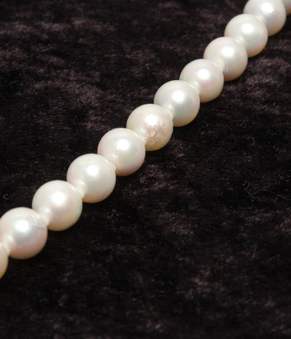 ネックレス SV パール 7.0-7.5mm フラワーモチーフ レディース