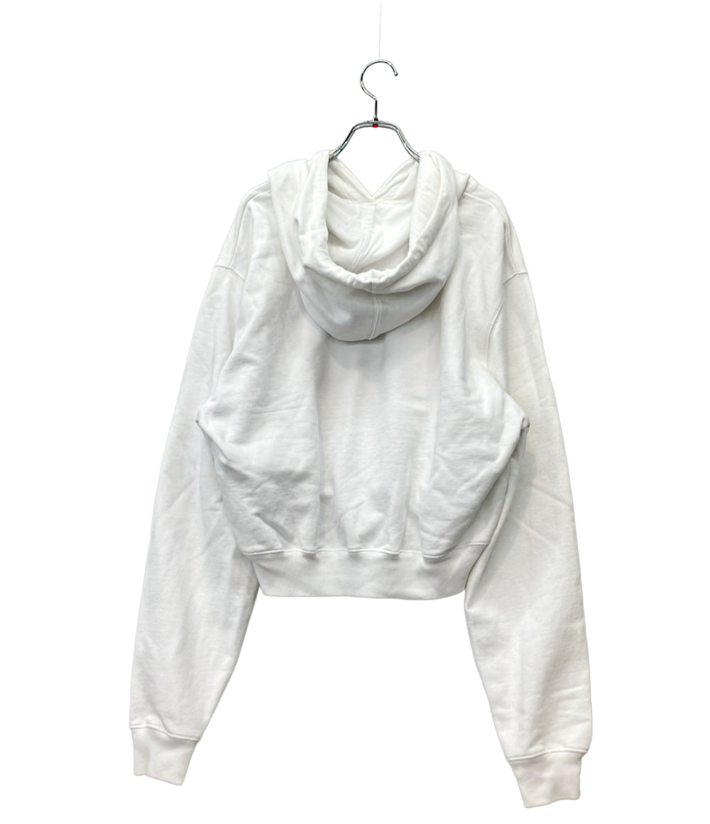 OFF-WHITE レインボーロゴ パーカー レディース SIZE M オフホワイト