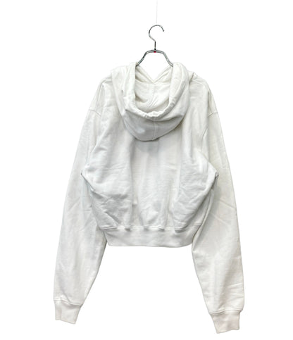OFF-WHITE レインボーロゴ パーカー レディース SIZE M オフホワイト