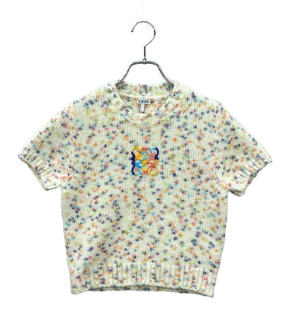 LOEWE 半袖ニット ショートスリーブ セーター ウール アルパカ ブレンド S359Y55K26 レディース SIZE M ロエベ