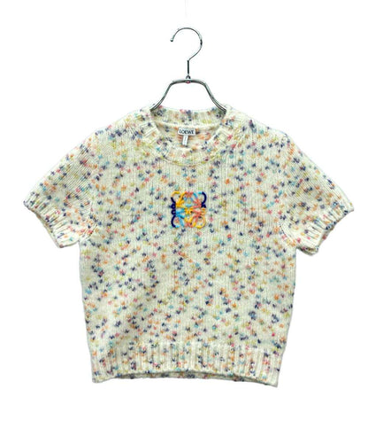 LOEWE 半袖ニット ショートスリーブ セーター ウール アルパカ ブレンド S359Y55K26 レディース SIZE M ロエベ