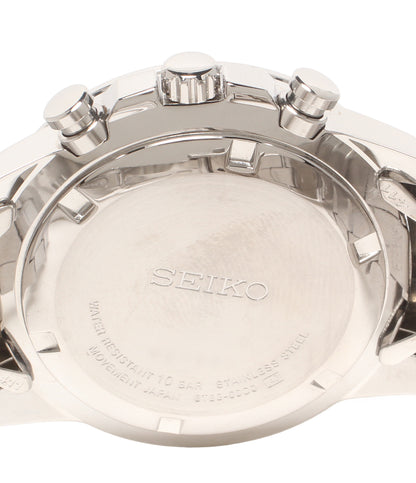 SEIKO 腕時計 クロノグラフ クオーツ ホワイト 6T63-00D0 メンズ セイコー
