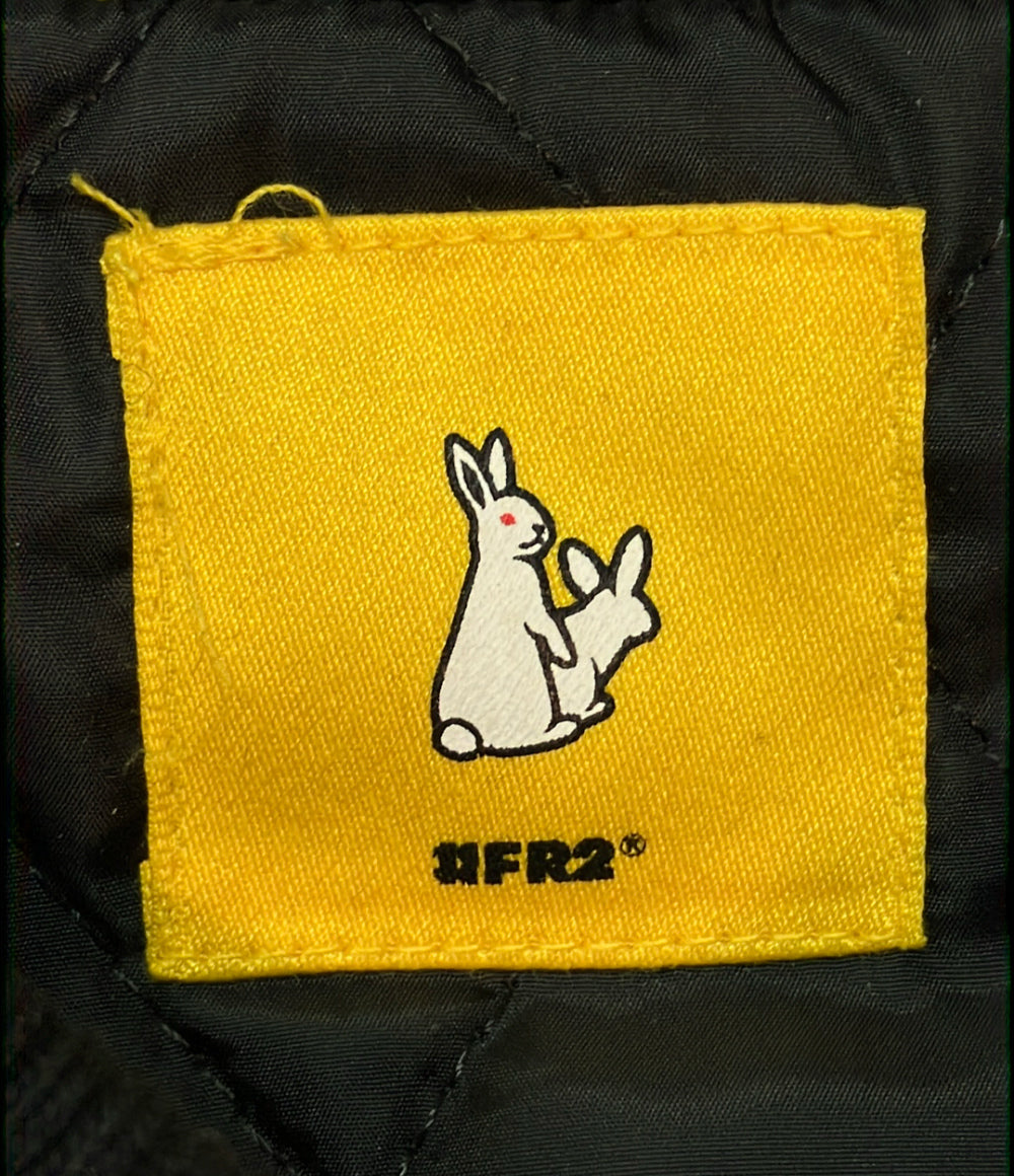 FR2 スタジャン スナップボタン Rabbits Emblem Varsity Jacket メンズ