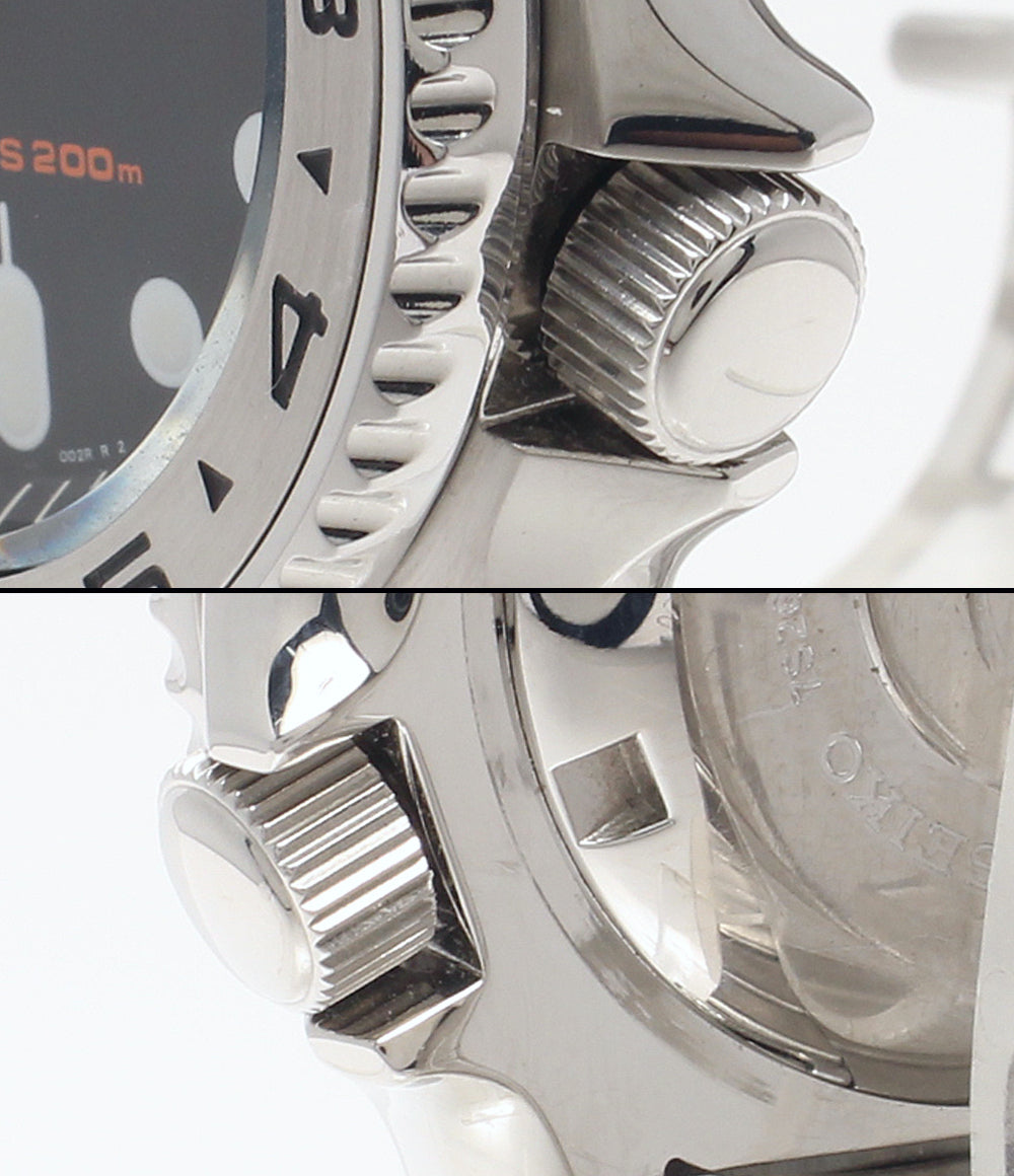 SEIKO 腕時計 自動巻き ブラック 7S26-0020 メンズ セイコー