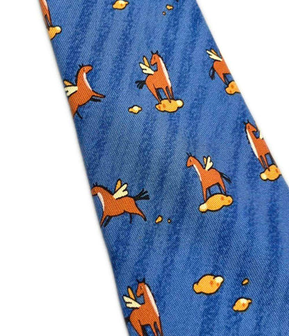 HERMES ネクタイ シルク100% メンズ エルメス
