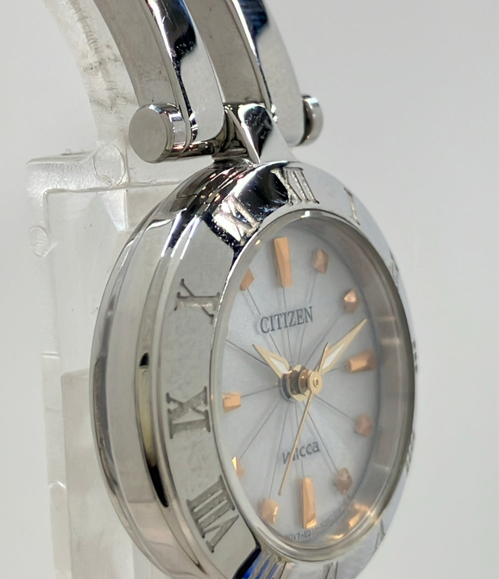 CITIZEN 腕時計 ウィッカ wicca ソーラー シルバー E031-S057264 レディース シチズン