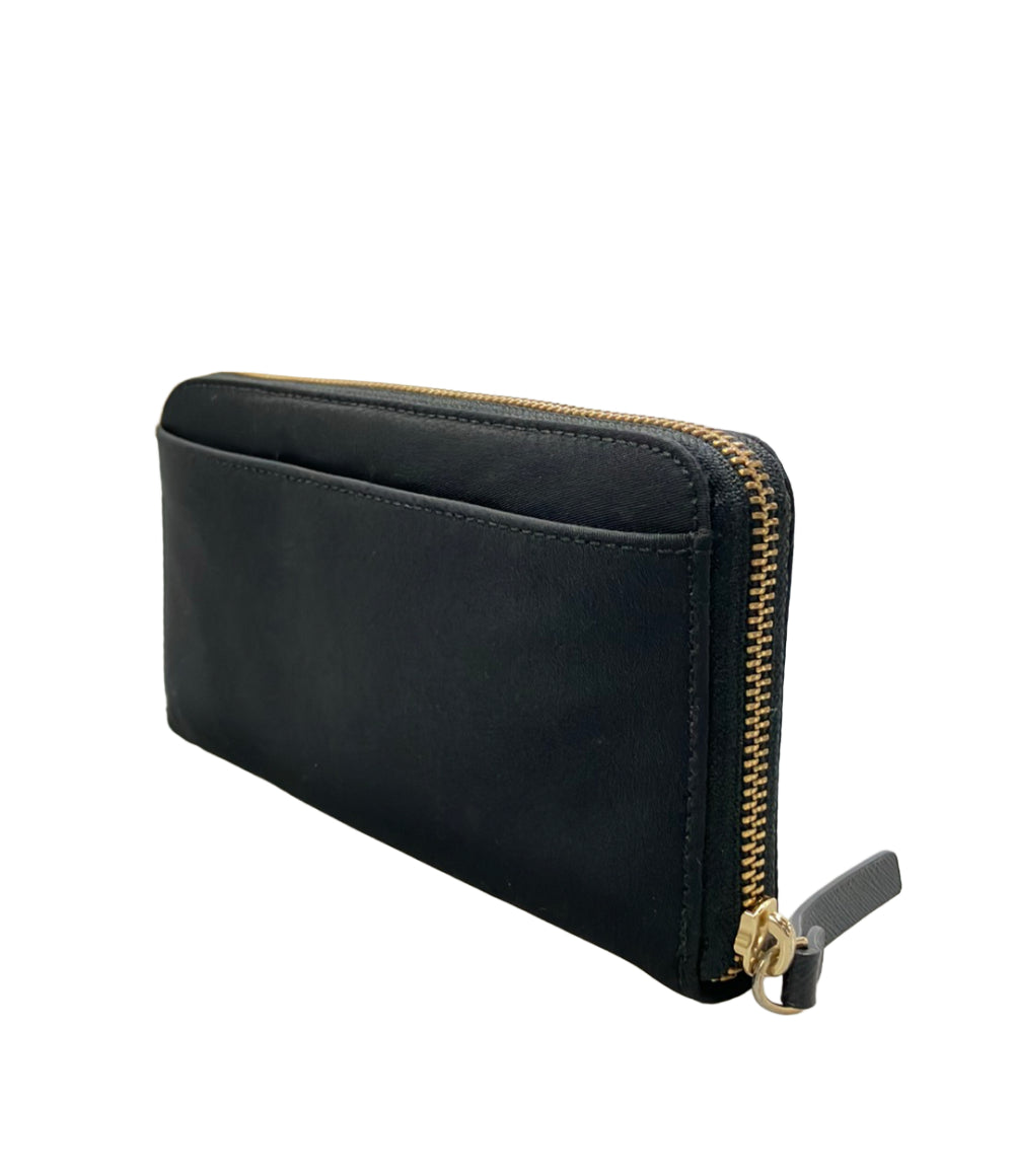 Kate Spade ラウンドファスナー長財布 ナイロン レザー WLRU2356 レディース ケイトスペード