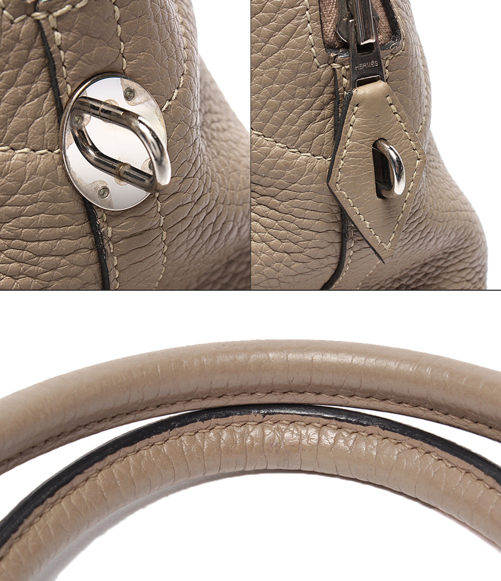 HERMES 2way ハンドバッグショルダーバッグ 肩掛け T刻印 シルバー金具