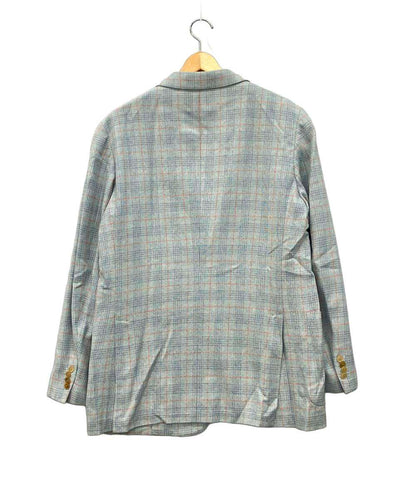 ベルヴェスト リネン テーラードジャケット チェック柄 メンズ SIZE 50 (XL) BELVEST