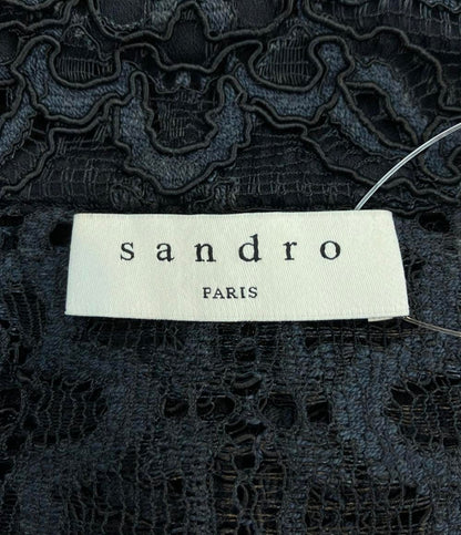 サンドロ 刺繍ジャケットワンピース レディース Sandro