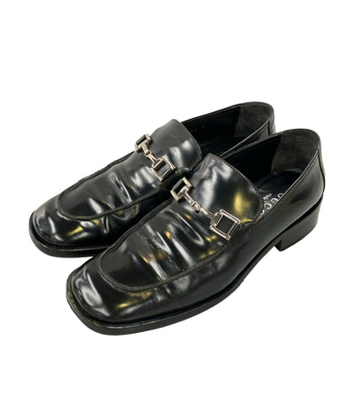 GUCCI スクエアトゥ ホースビットローファー レディース SIZE 37 C グッチ