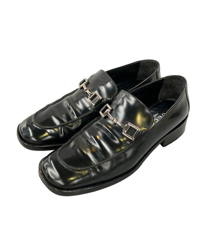 GUCCI スクエアトゥ ホースビットローファー レディース SIZE 37 C グッチ