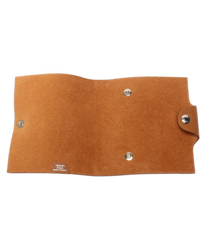 美品 HERMES ノートカバー □M刻印 シルバー金具 ユリス ミニ レディース メンズ エルメス