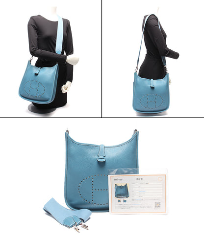 HERMES ショルダーバッグ 斜め掛け □K刻印 シルバー金具 エブリンPM レディース メンズ エルメス