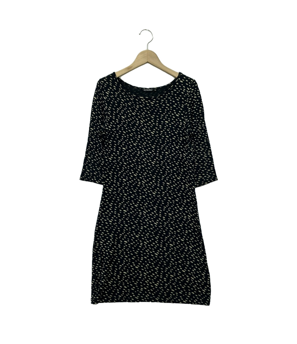 マリメッコ 七分袖ワンピース ドット柄 レディース SIZE XS (XS) marimekko