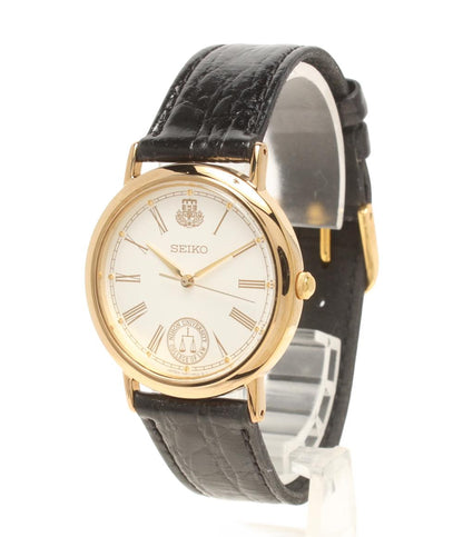 美品 SEIKO 腕時計 クオーツ ホワイト 7N01-6890 メンズ セイコー