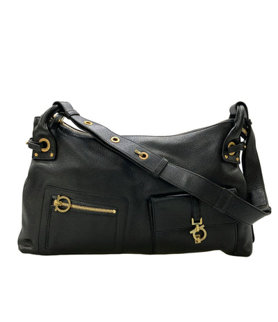 美品 Salvatore Ferragamo ショルダーバッグ 肩掛け 斜め掛け ガンチーニ FI-21 6906 レディース サルヴァトーレフェラガモ