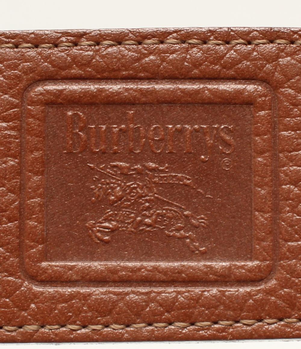 美品 バーバリーズ キーリング キーホルダー チャーム レザー レディース Burberrys