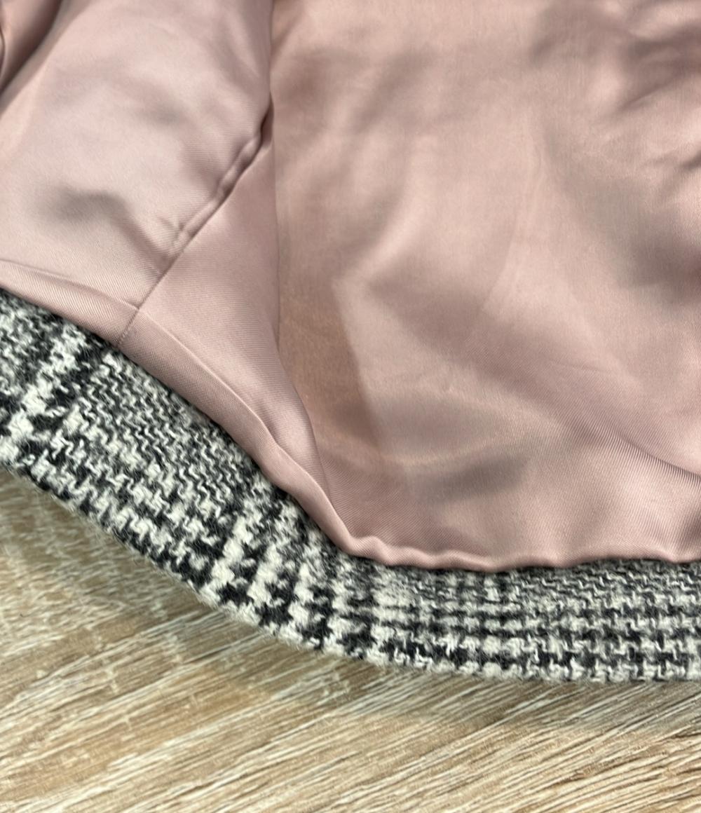 TOMORROWLAND ピーコート ウール カシミヤ グレンチェック柄 ショート 13-08-44-08303 レディース SIZE 34 (XS) トゥモローランド