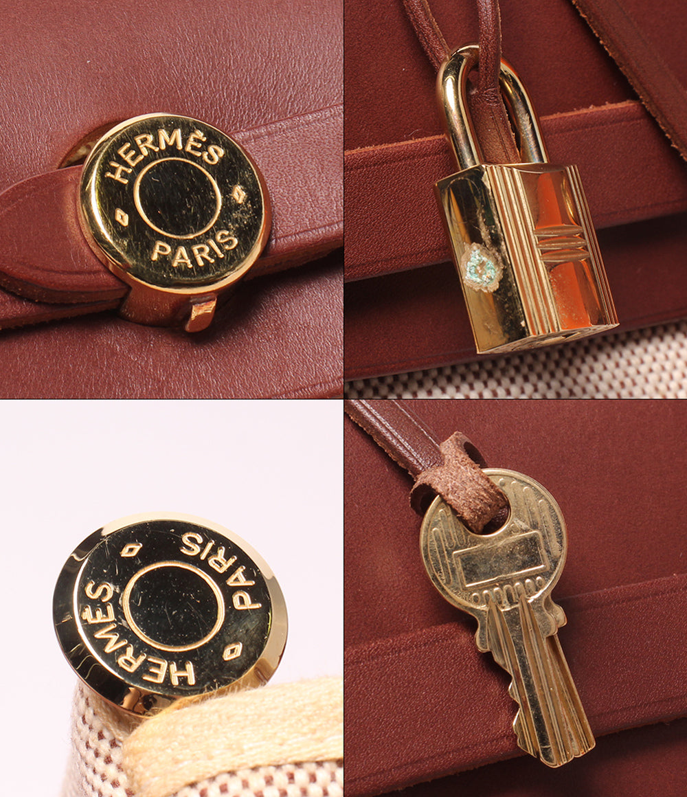 HERMES 2WAY ハンドバッグ ショルダーバッグ 肩掛け ゴールド金具 □E刻印 エールバッグ PM レディース エルメス