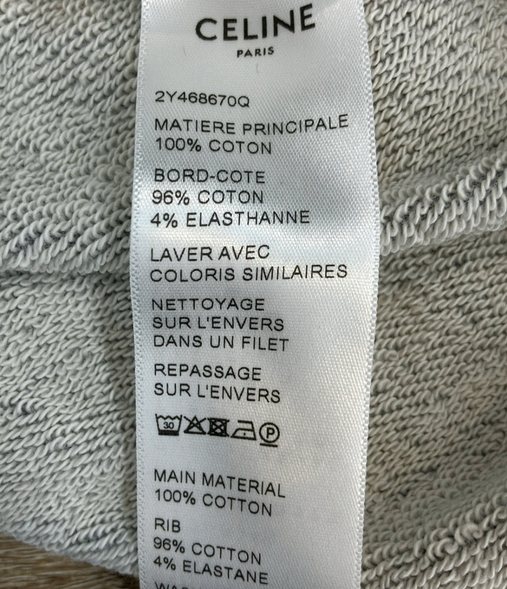 CELINE パーカー スウェット ルーズ フーディー コットンフリース 長袖