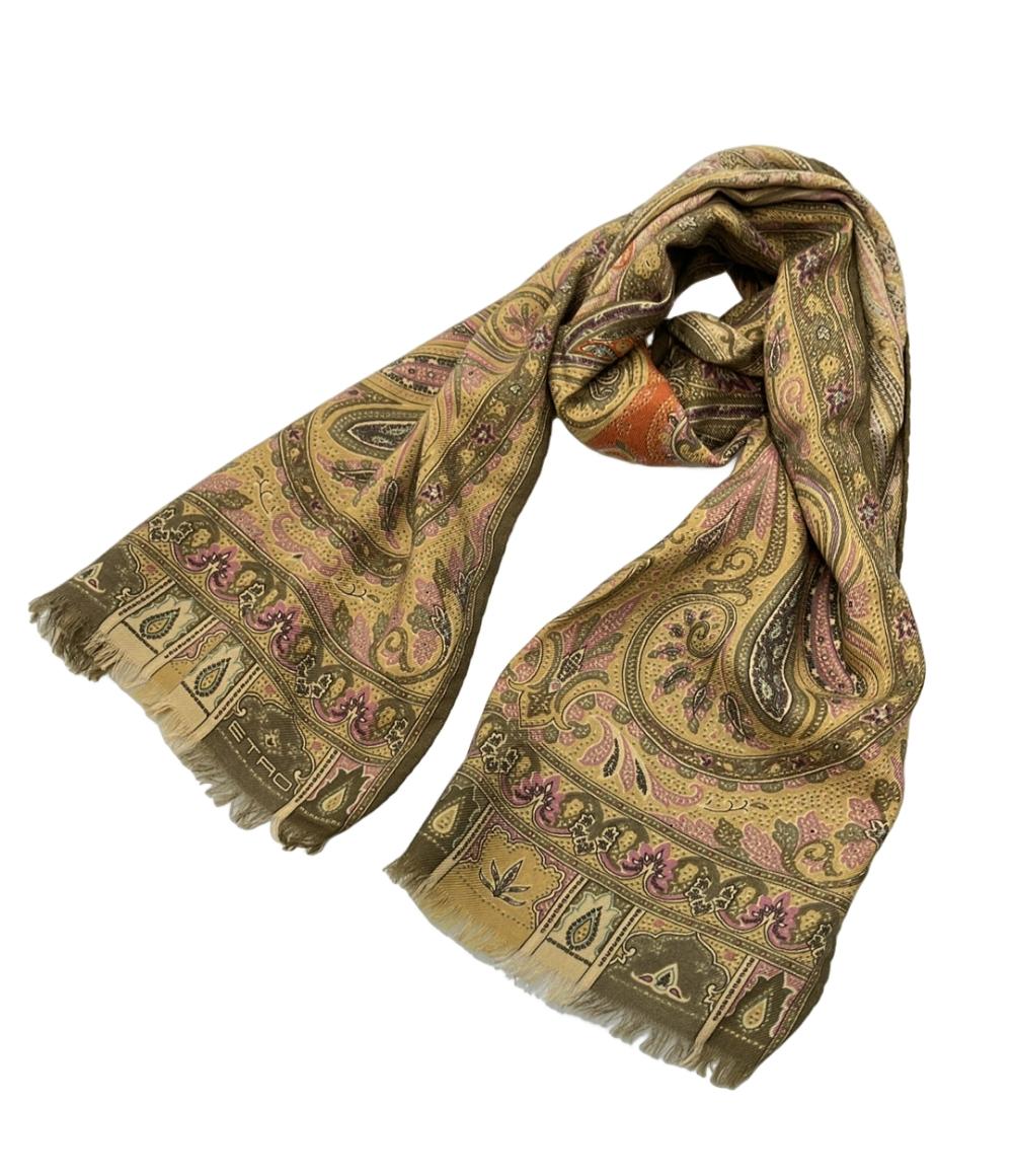 美品 ETRO ストール ペイズリー柄 メンズ レディース エトロ