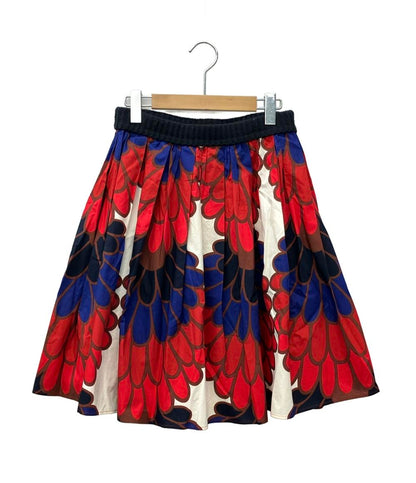 ミュウ ミュウ フレアスカート 花柄 レディース SIZE 40 (M) Miu Miu