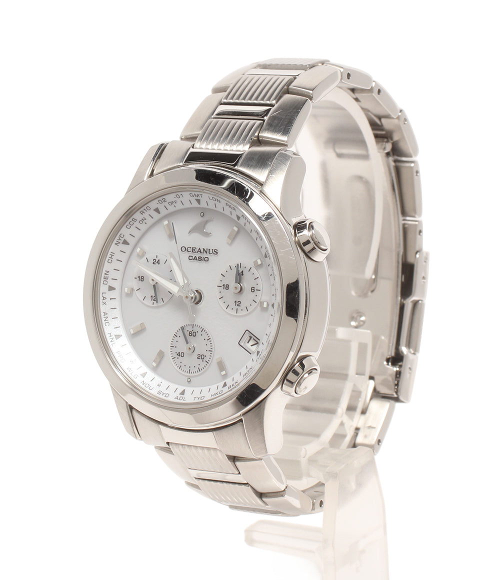 美品 CASIO 腕時計 電波ソーラー オシアナス OCEANUS ソーラー OCW-10 メンズ カシオ