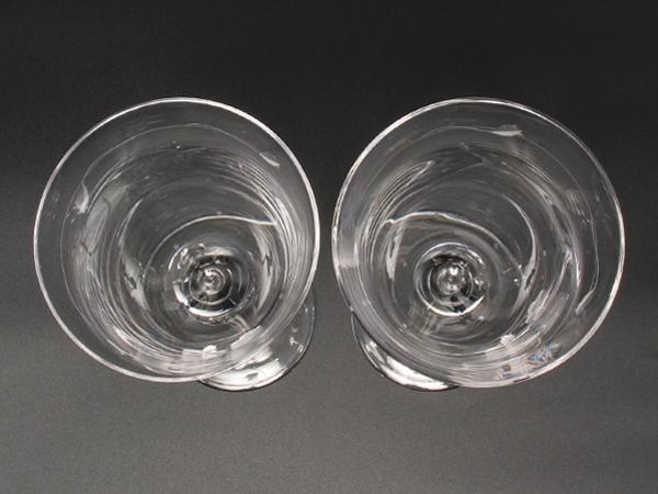 美品 WEDGWOOD ワイングラス 2点セット ペア ワイルドストロベリー クリスタル オープン ウェッジウッド