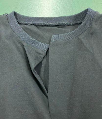 美品 オブリ ナイロンヘンリーネックノースリーブブラウス レディース SIZE F OBLI