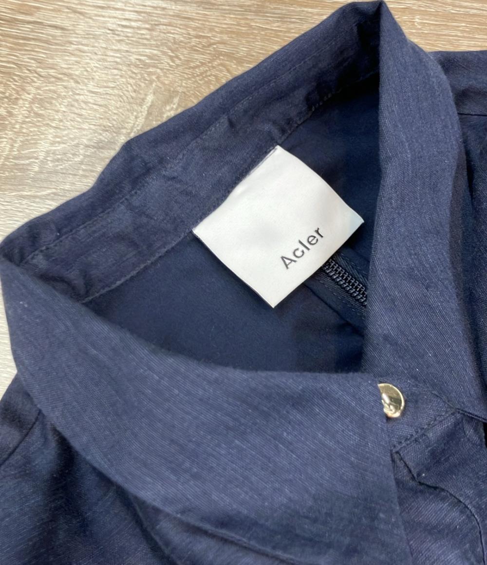 Acler 半袖ワンピース シャツ ボタン al2210023d レディース SIZE AU14 (XL) アクラー
