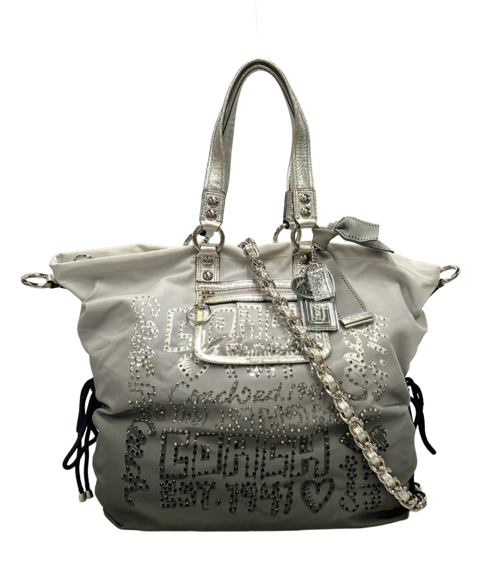 COACH 2way トートバッグ チェーンショルダーバッグ 斜め掛け ポピー 15312 レディース コーチ