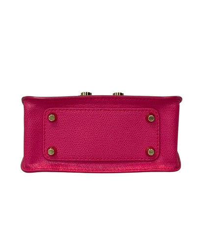 美品 Furla 2way チェーンショルダーバッグ 斜め掛け クラッチバッグ メトロポリスミニ レディース フルラ