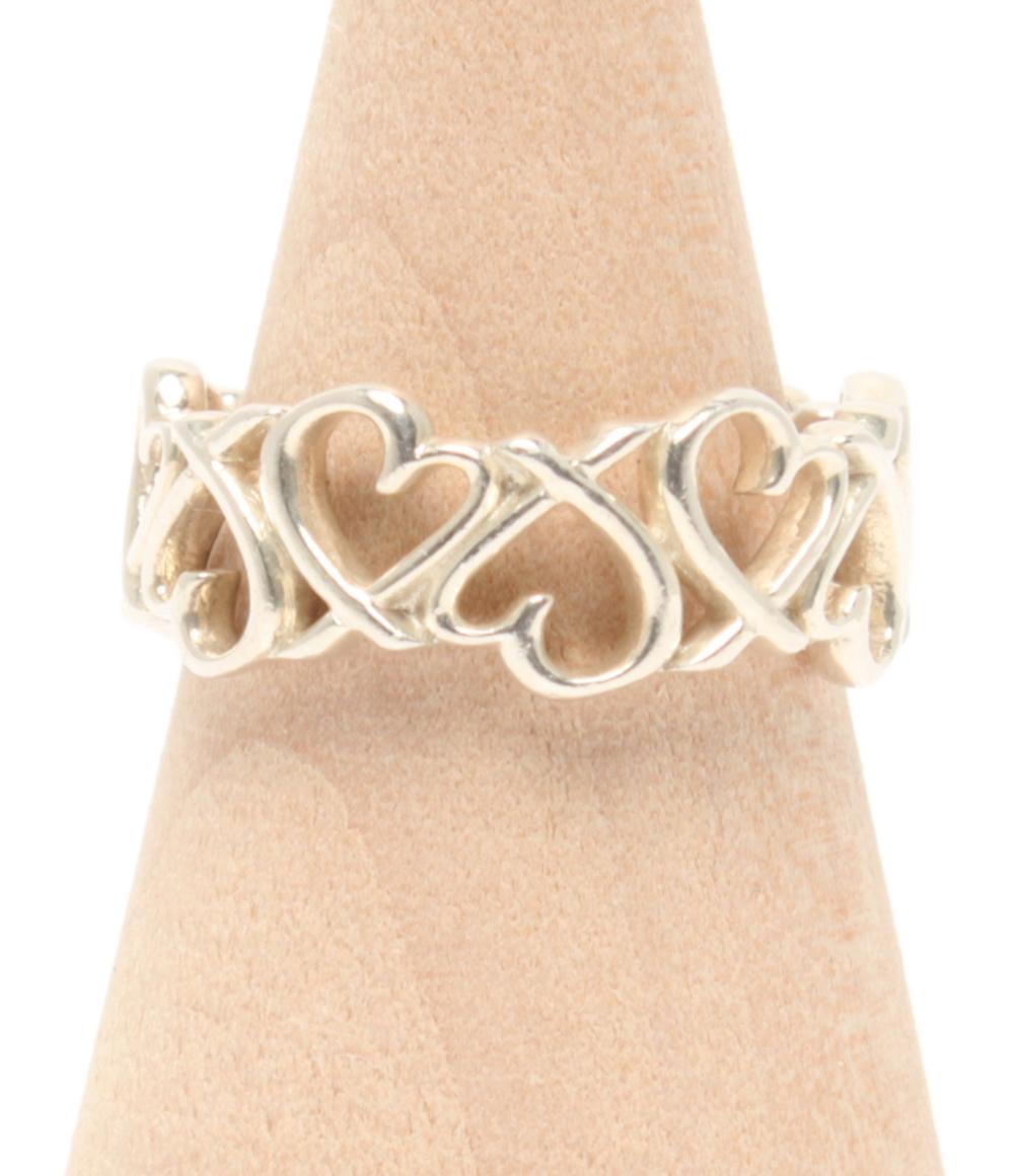 美品 TIFFANY&Co. リング 指輪 SV925 フルラビングハート レディース SIZE 11号 ティファニー