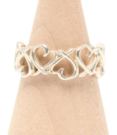 美品 TIFFANY&Co. リング 指輪 SV925 フルラビングハート レディース SIZE 11号 ティファニー